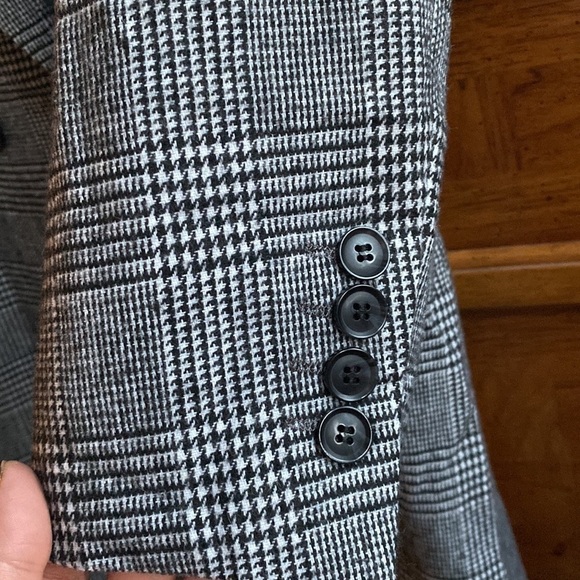 Nili Lotan x Target Women's Black & White Houndstooth Plaid size Large - Picture 7 of 10